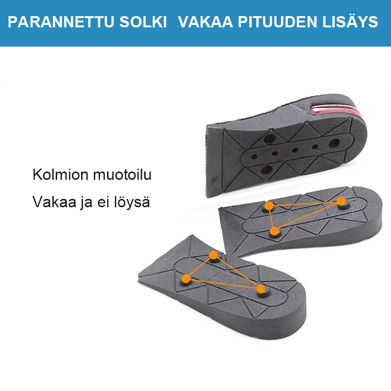 Pituutta lisäävät sisäpohjat (irrotettavat)