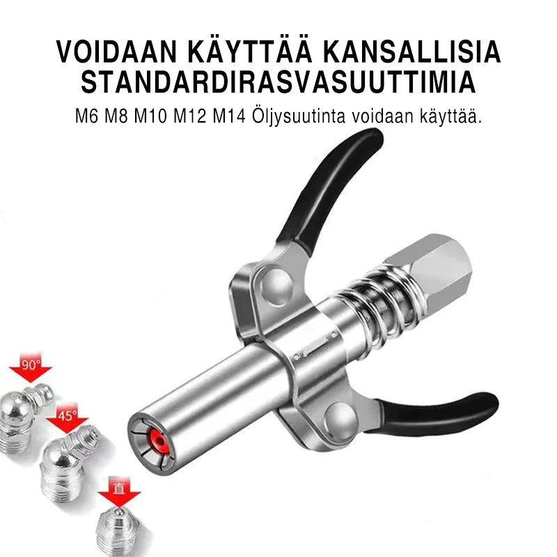 Vahva lukitus rasvaliittimille