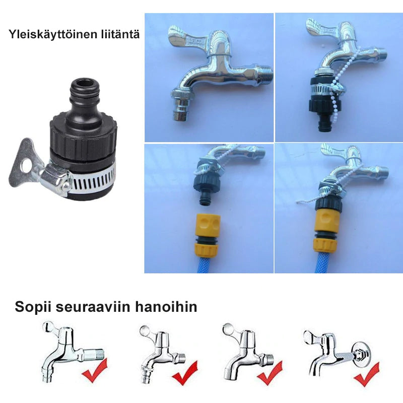 Monikäyttöinen letkusumutin suutin