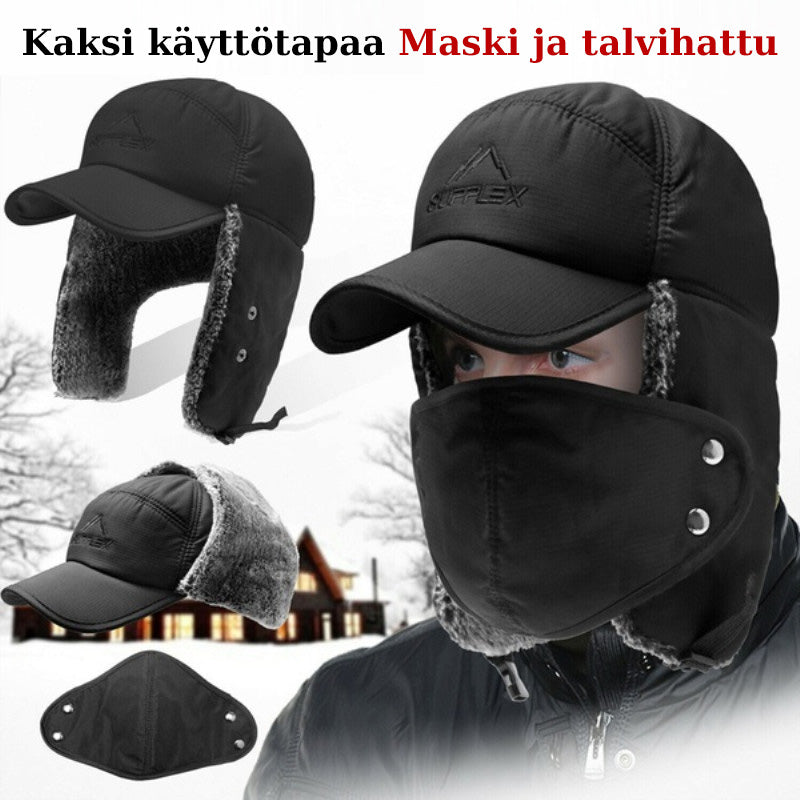 Talvihattu kasvomaskilla, unisex