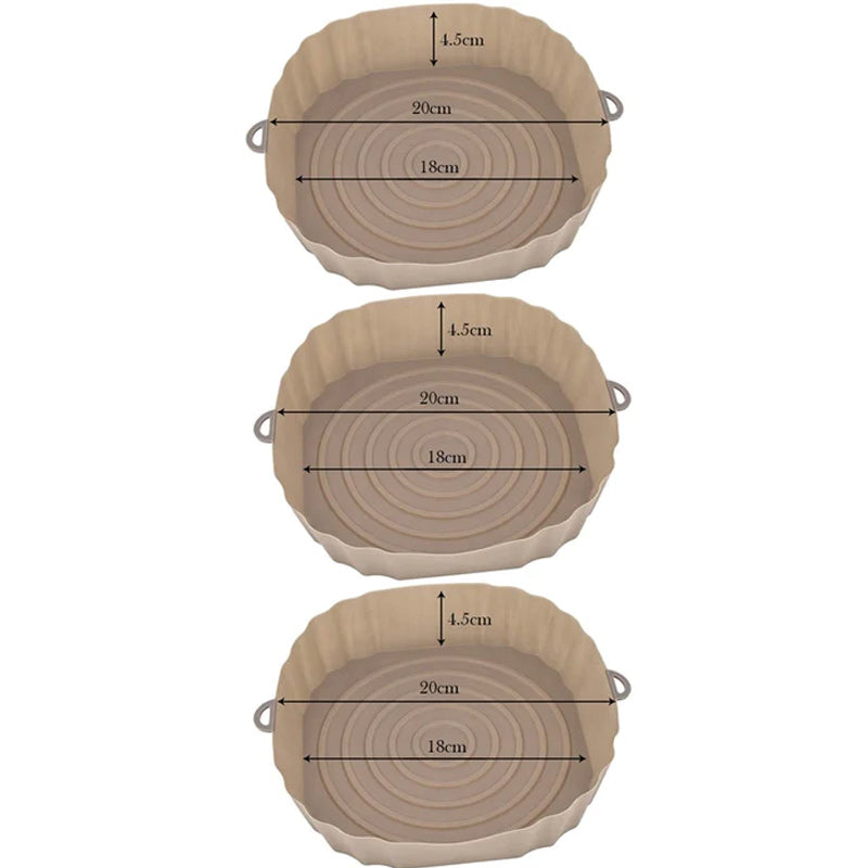 Silikoninen paistoastiasetti Air Fryerille