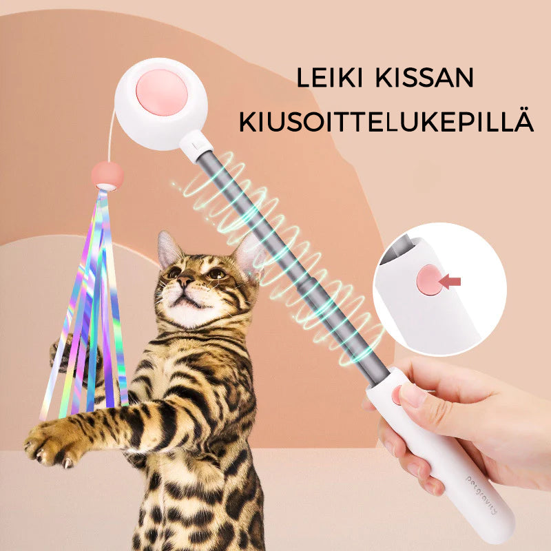 Infrapuna kokoonvedettävä kissan leikkikeppi