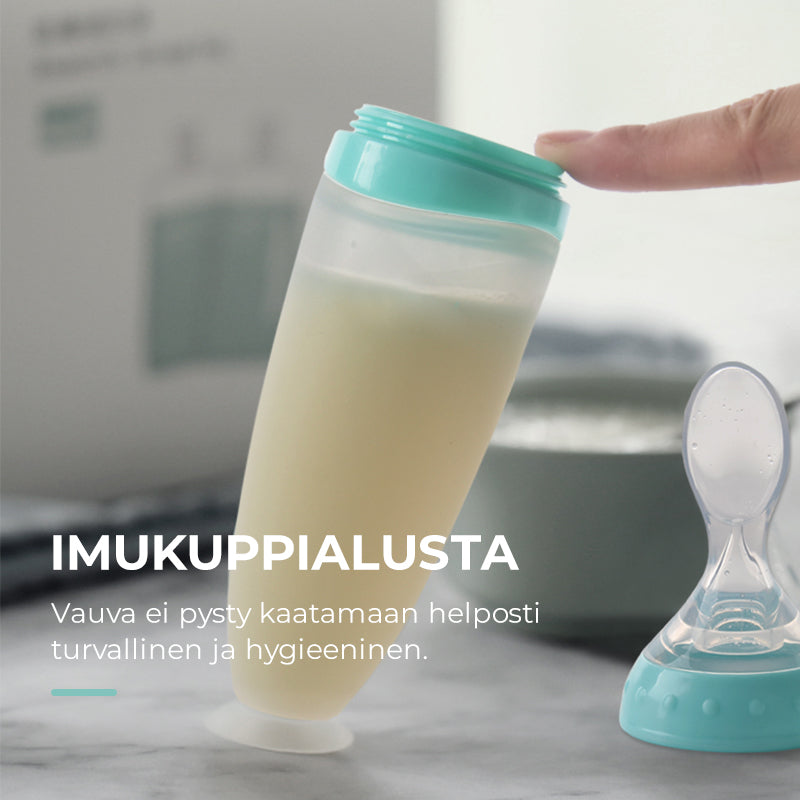 Vauvan puristettava ruokalusikka