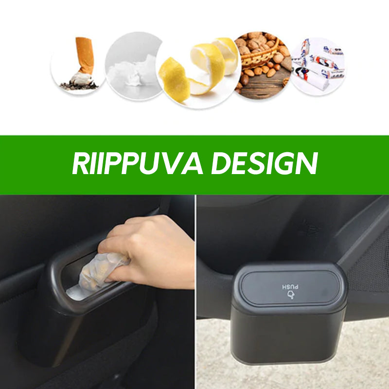 Auton oveen riippuva roskakori